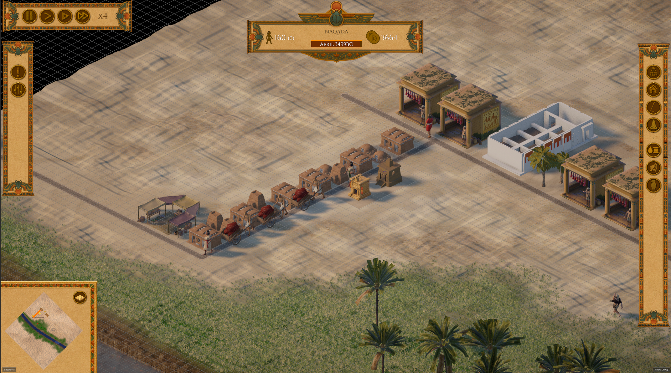 Supply network across the town