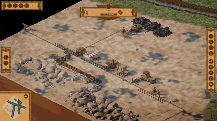 Animated overview of the mine and military production chain