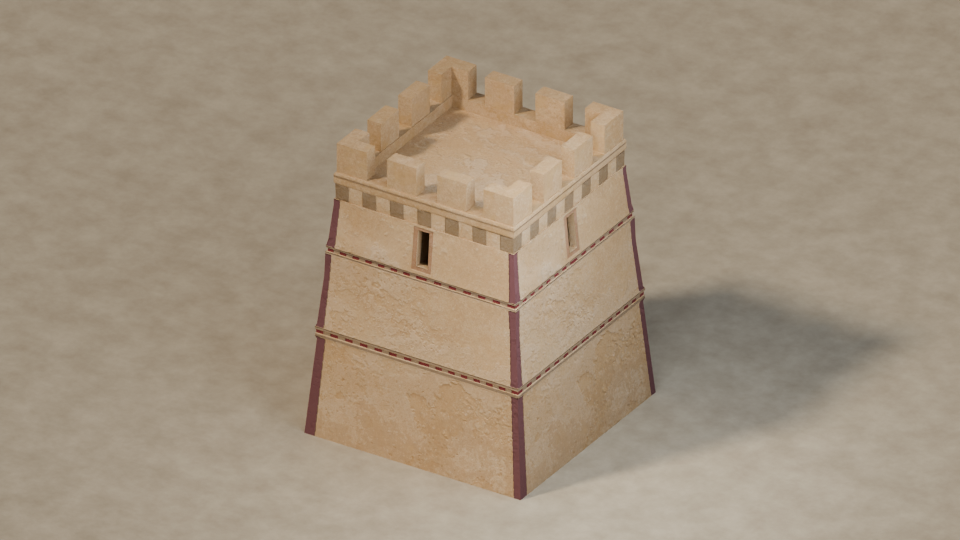 Tower structure, shown without its weapon.